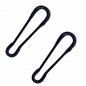 Застежка быстросъемная черная карповая для грузил (по 5 шт.)